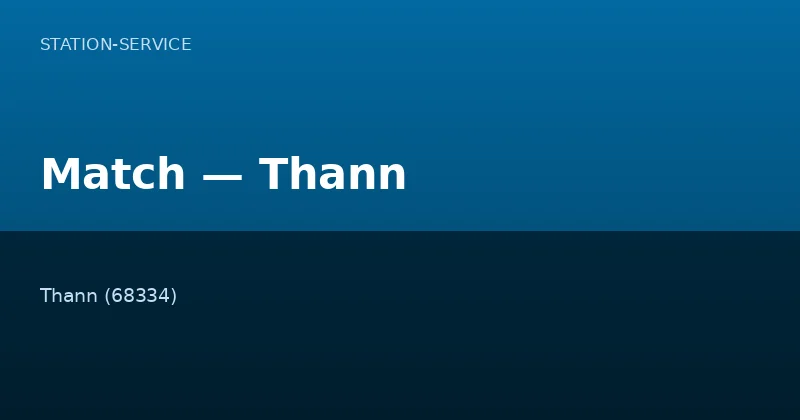 Match — Thann