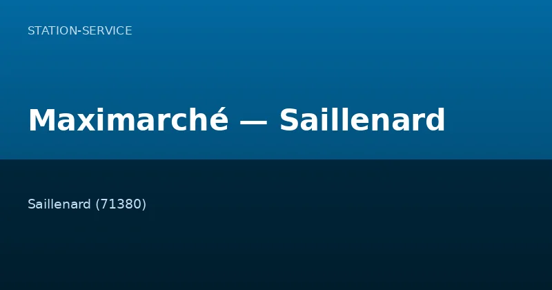 Maximarché — Saillenard
