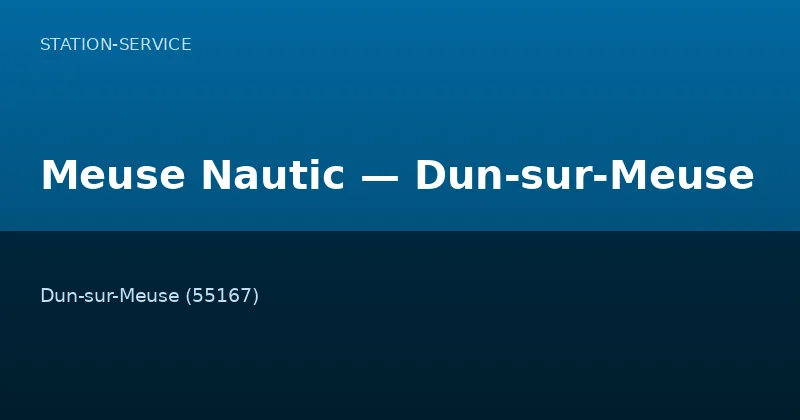 Meuse Nautic — Dun-sur-Meuse