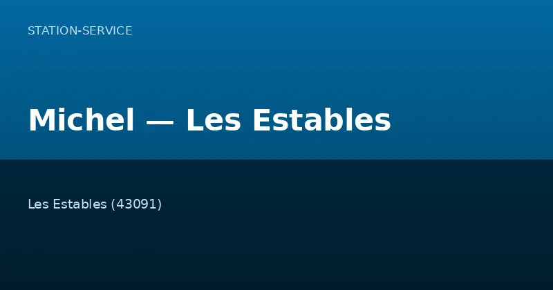 Michel — Les Estables