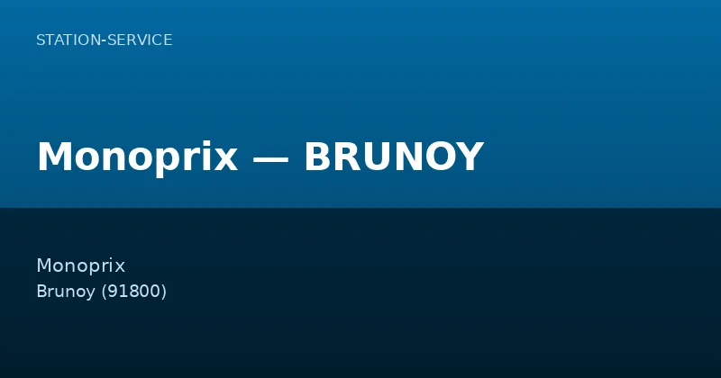 Monoprix — BRUNOY