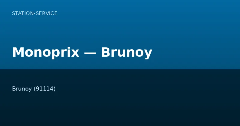 Monoprix — Brunoy