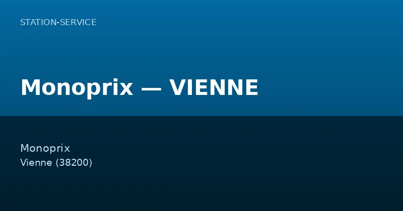 Monoprix — VIENNE