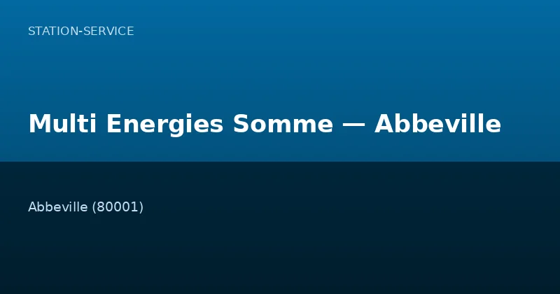 Multi Energies Somme — Abbeville