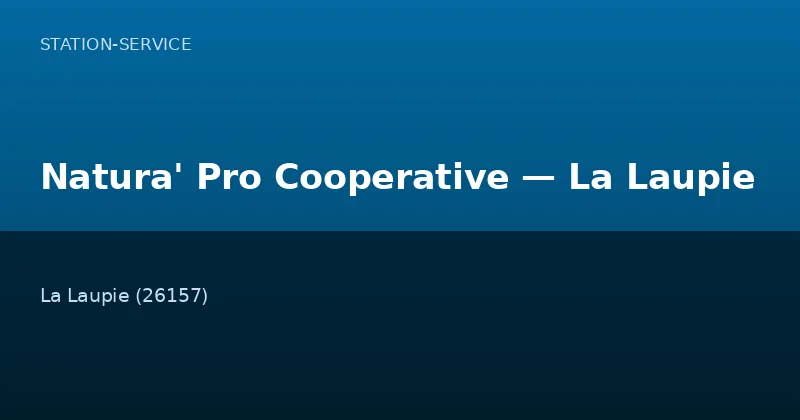 Natura' Pro Cooperative — La Laupie