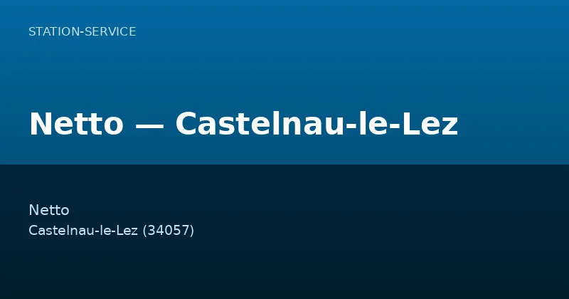 Netto — Castelnau-le-Lez