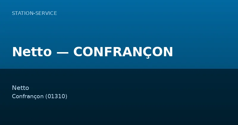 Netto — CONFRANÇON