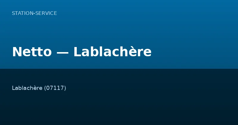 Netto — Lablachère