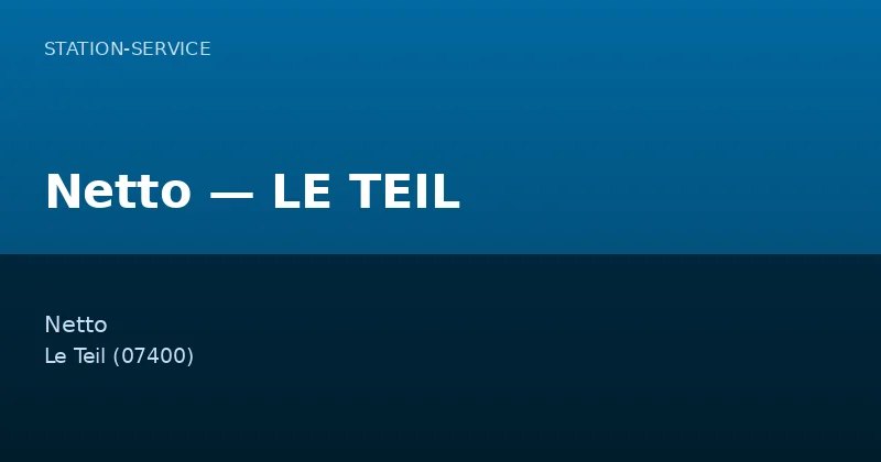 Netto — LE TEIL