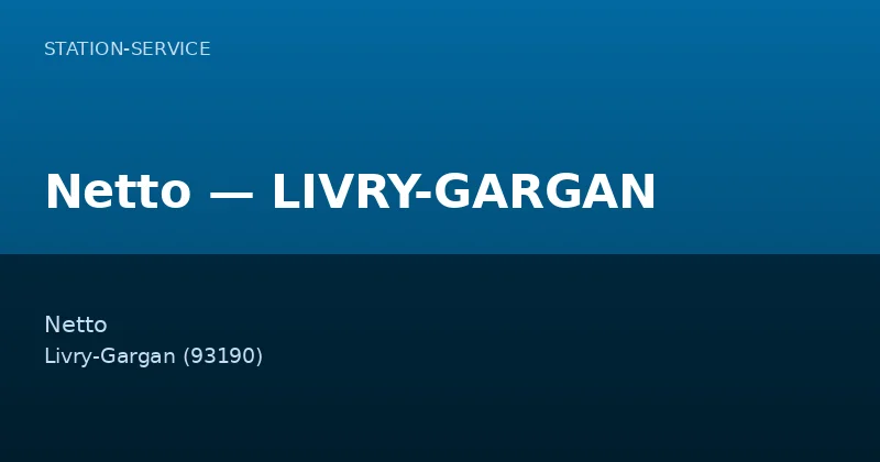 Netto — LIVRY-GARGAN