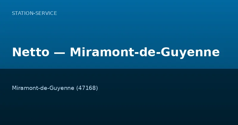 Netto — Miramont-de-Guyenne