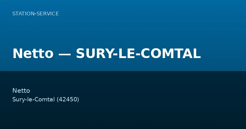 Netto — SURY-LE-COMTAL