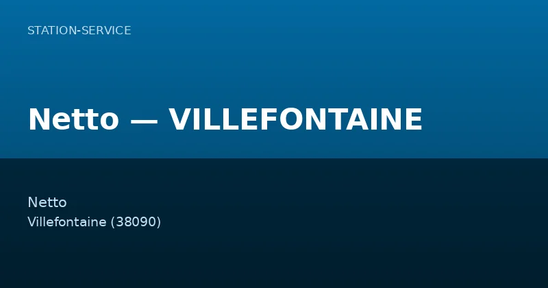 Netto — VILLEFONTAINE