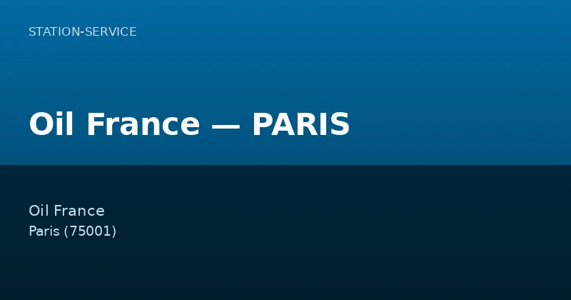 Oil France — PARIS