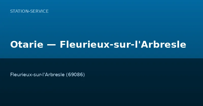 Otarie — Fleurieux-sur-l'Arbresle