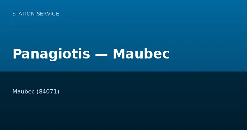 Panagiotis — Maubec