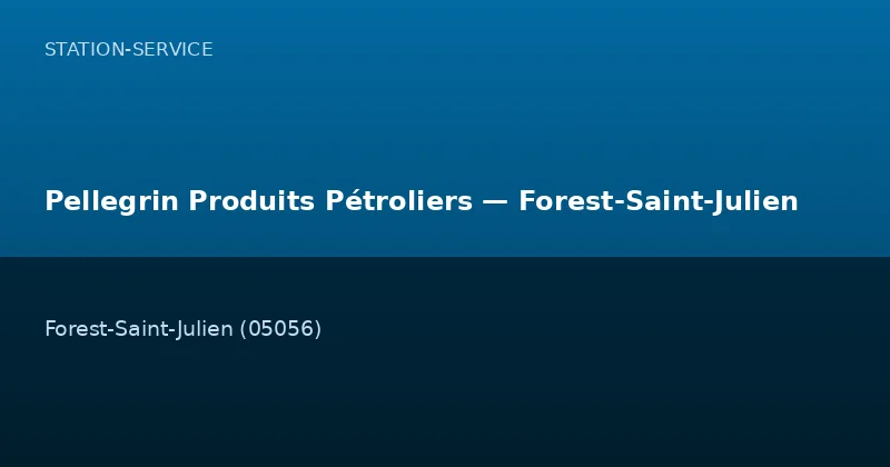 Pellegrin Produits Pétroliers — Forest-Saint-Julien