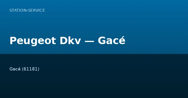 Peugeot Dkv — Gacé