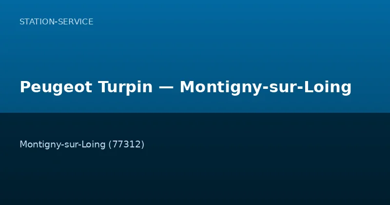 Peugeot Turpin — Montigny-sur-Loing