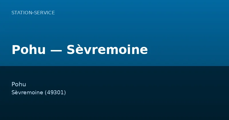 Pohu — Sèvremoine