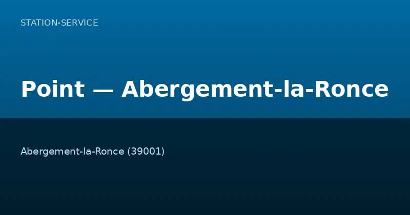 Point — Abergement-la-Ronce