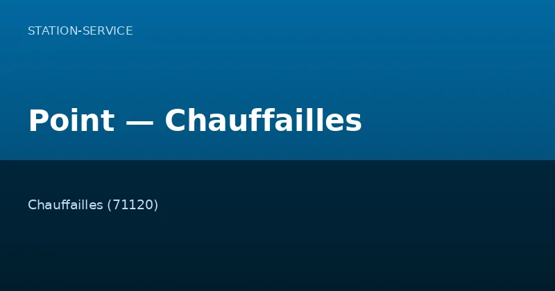 Point — Chauffailles