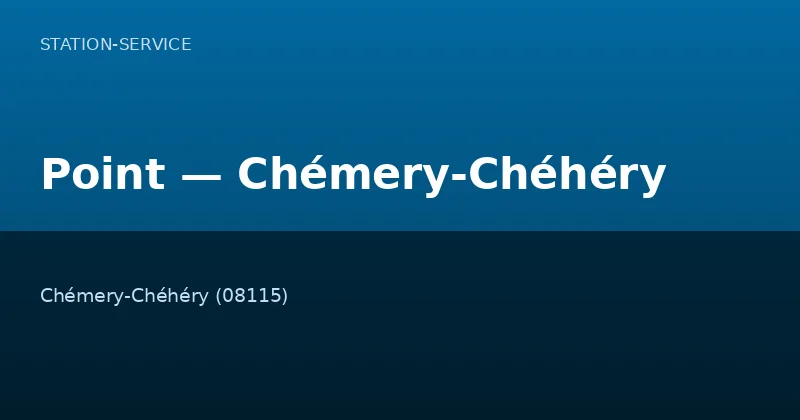 Point — Chémery-Chéhéry