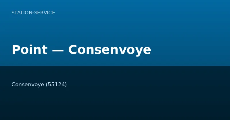 Point — Consenvoye