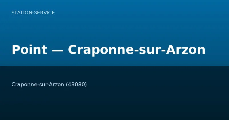 Point — Craponne-sur-Arzon