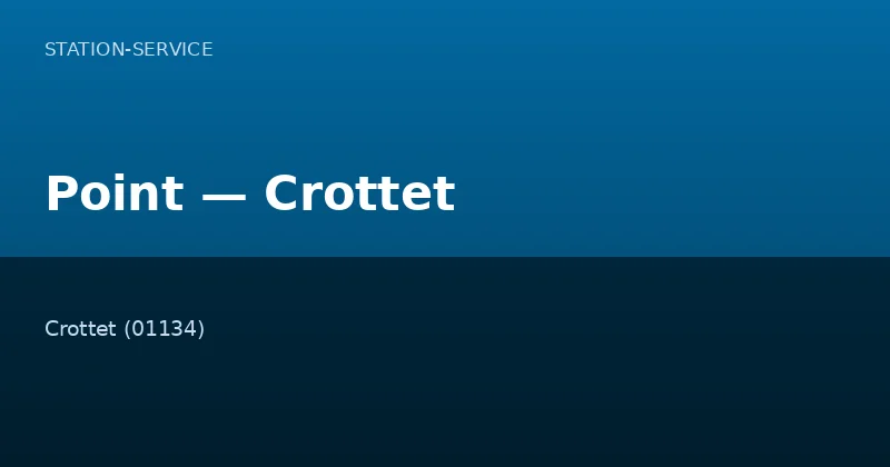 Point — Crottet