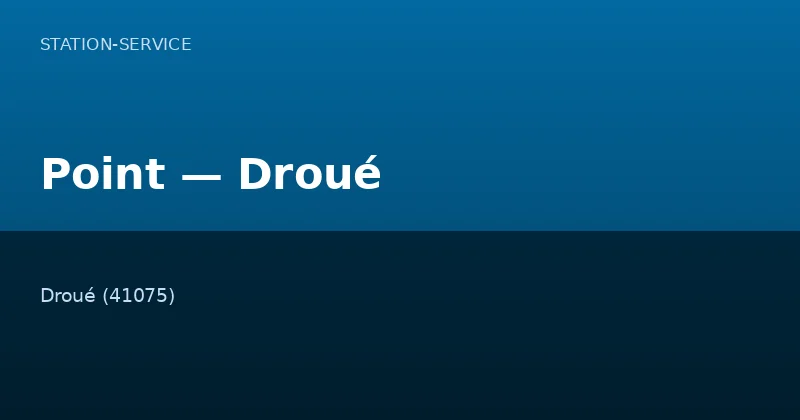 Point — Droué