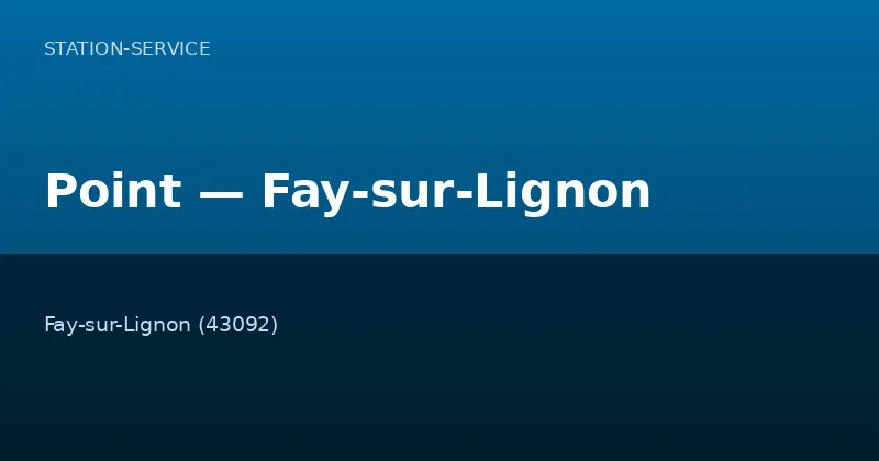 Point — Fay-sur-Lignon