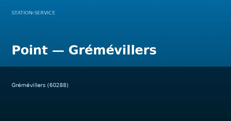 Point — Grémévillers