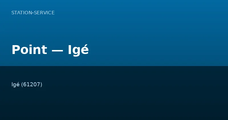 Point — Igé