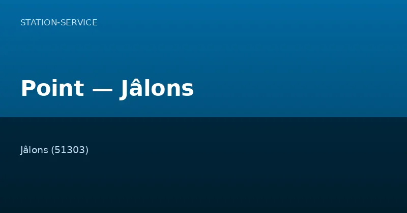 Point — Jâlons