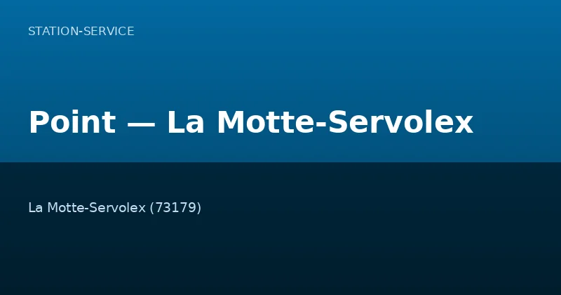 Point — La Motte-Servolex