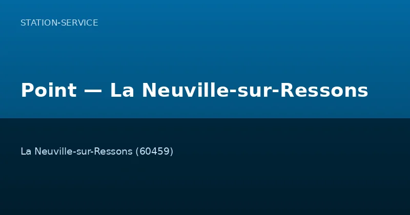 Point — La Neuville-sur-Ressons