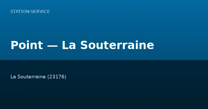 Point — La Souterraine