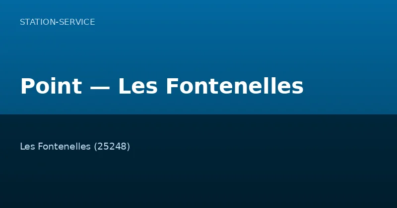 Point — Les Fontenelles