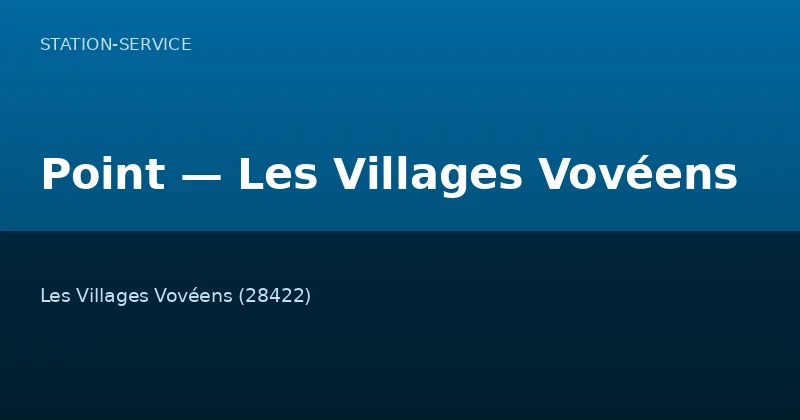 Point — Les Villages Vovéens