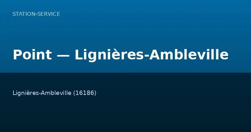 Point — Lignières-Ambleville