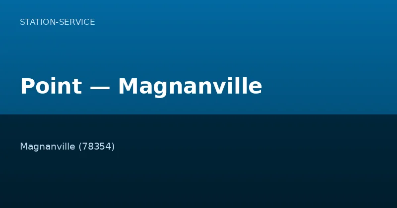 Point — Magnanville