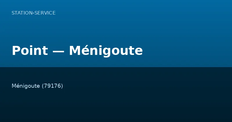 Point — Ménigoute