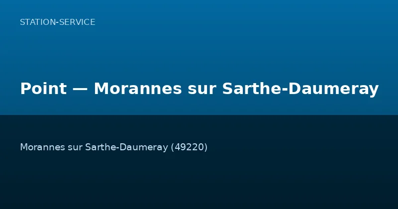 Point — Morannes sur Sarthe-Daumeray