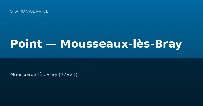 Point — Mousseaux-lès-Bray