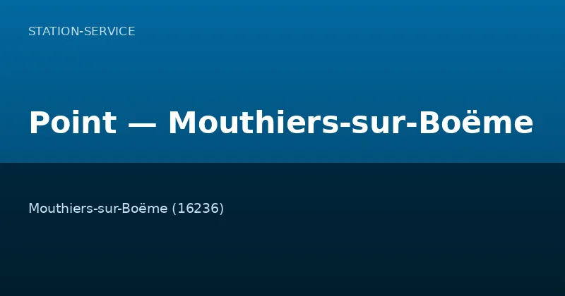 Point — Mouthiers-sur-Boëme