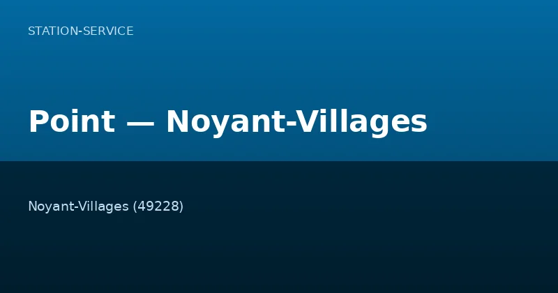 Point — Noyant-Villages