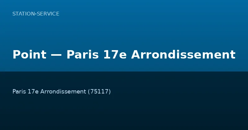 Point — Paris 17e Arrondissement