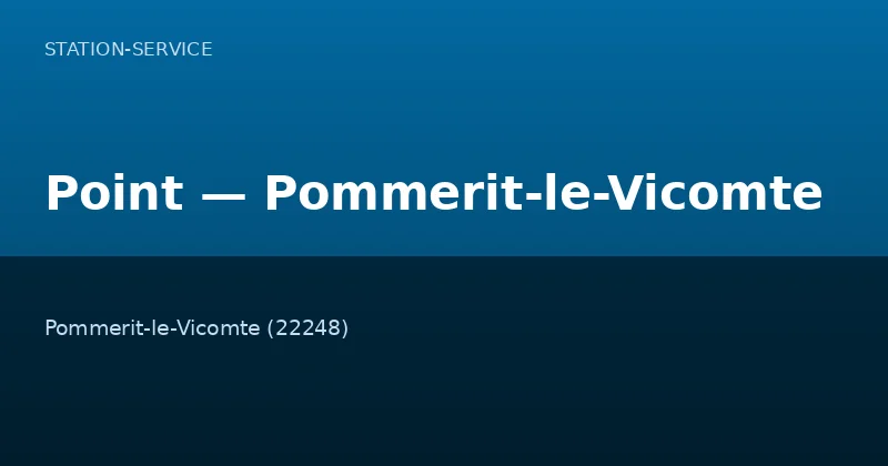 Point — Pommerit-le-Vicomte