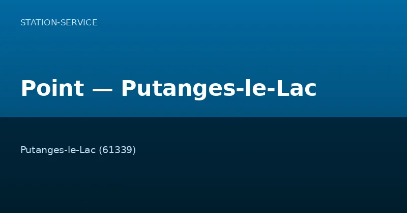 Point — Putanges-le-Lac